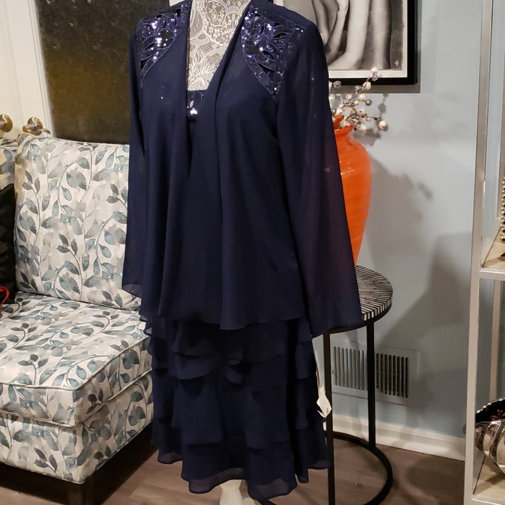 S.L. Fashions 2 pc jacket dress